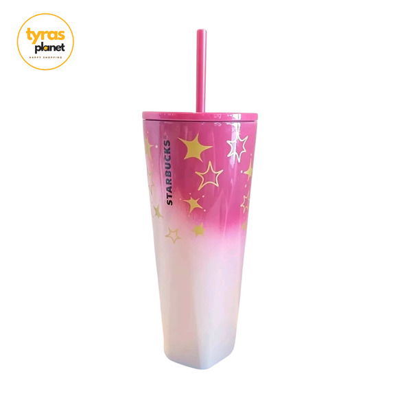 Starbucks Other - Starbucks Christmas Holiday 2024 Pink & Gold Stars Stainless-Steel Venti Tumbler